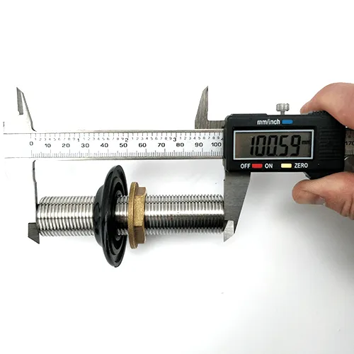 100mm 5/8 All Thread Shank (with Black Plastic Collar and 5/8 nut)
